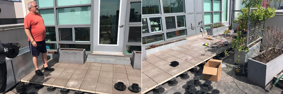 Madison Avenue Lofts Project | Toronto, Canada 3,500 Moonbay Pedestals for Rooftop Decking